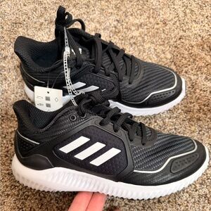 Adidas Kids Black and White Athletic Sneakers